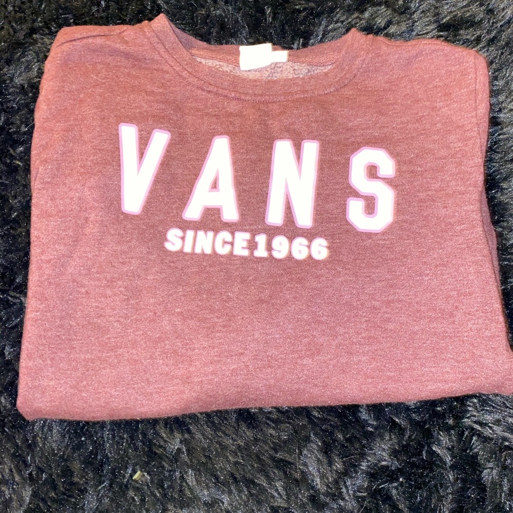 Vans purple crew neck